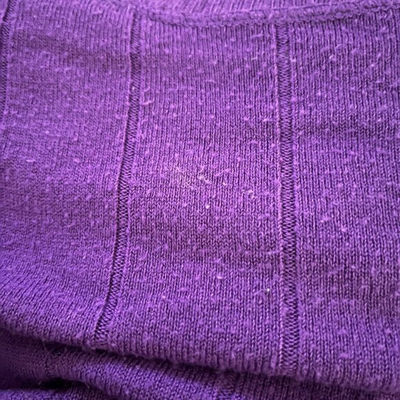 Roaman's Purple Ribbed Knit Sweater 4X Plus Size Scoop Neck Acrylic Pullover - Picture 4 of 5